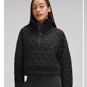 Peloton Lululemon oversized quilted half zip